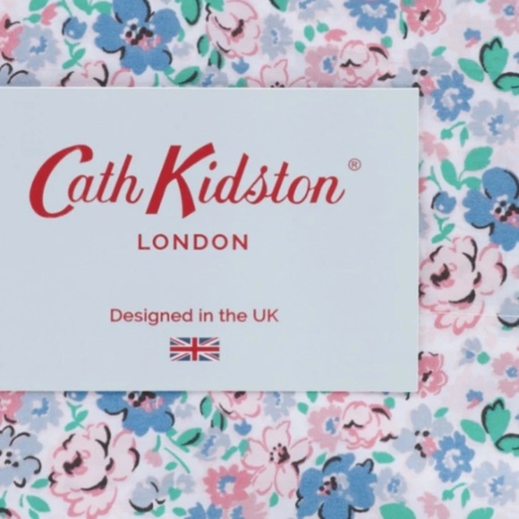 Cath Kidston London ~ FULL ~ Pink & Blue Floral Sheet Set 4 Pc. ~ 100% Cotton